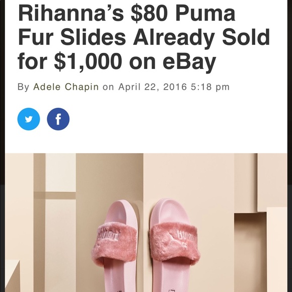 x Rihanna Leadcat Fenty Sandal in Shell - Picture 2 of 16